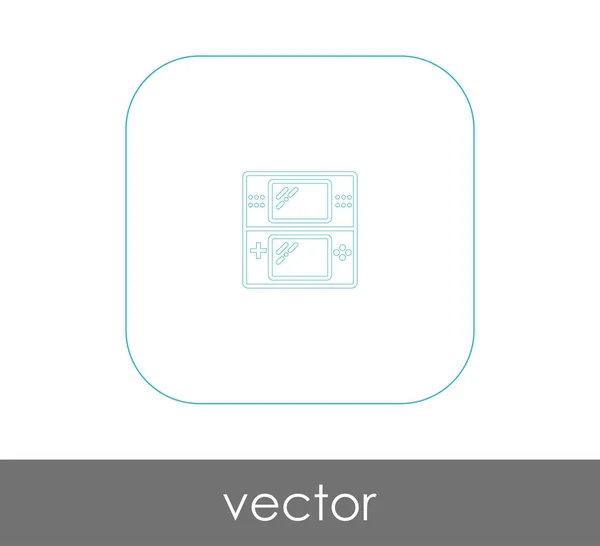 Joystick icono plano — Vector de stock