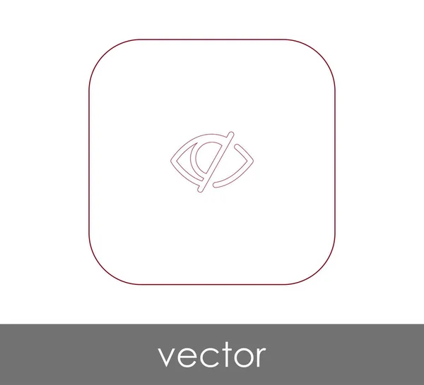 Ícone Olho Ilustração Vetorial Logotipo — Vetor de Stock