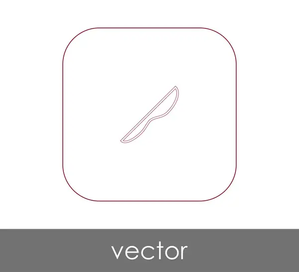 Messer Flach Symbol Vektorillustration — Stockvektor