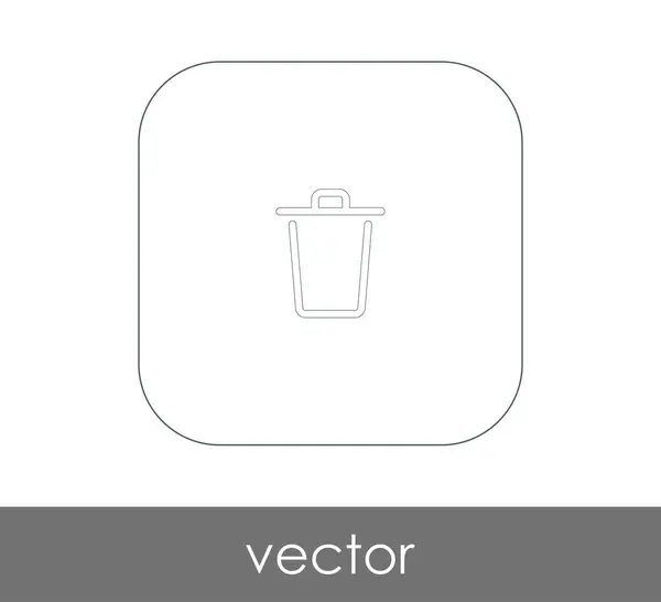 Vektoros Illusztráció Design Szemetet Ikon — Stock Vector