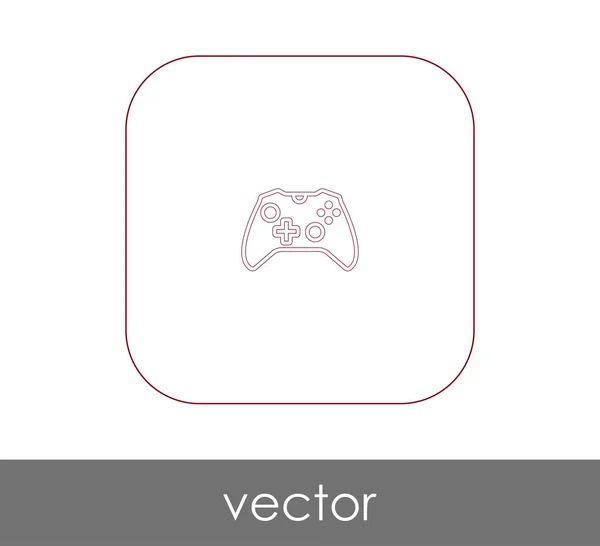 Joystick icono plano — Vector de stock