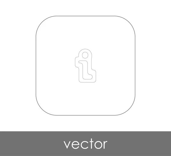 Icono Del Signo Información Ilustración Vectorial Logotipo — Vector de stock