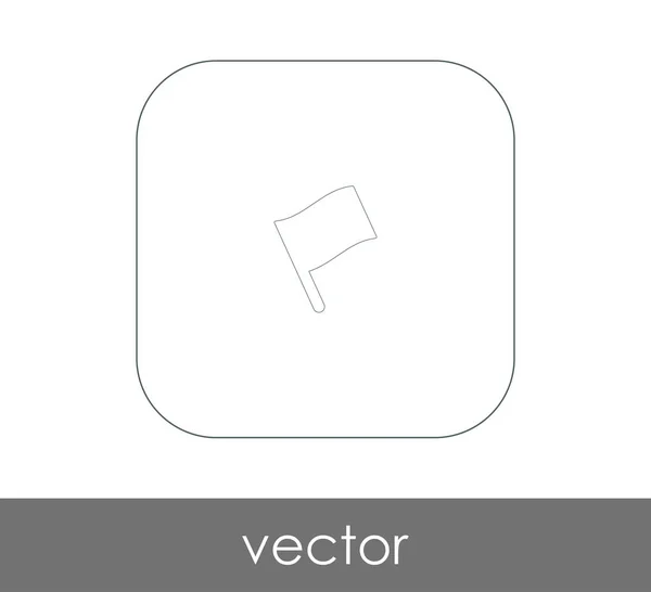 Pictograma Semn Steag Ilustrație Vectorială — Vector de stoc