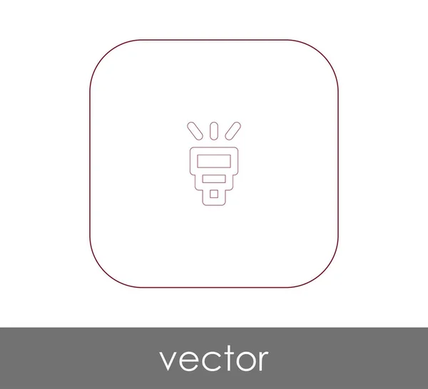 Icono de flash de cámara — Vector de stock