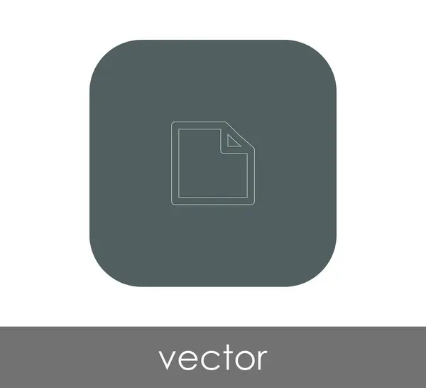 Documento Ícone — Vetor de Stock