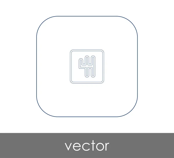 Illustration Vectorielle Icône Boîte Vitesses — Image vectorielle