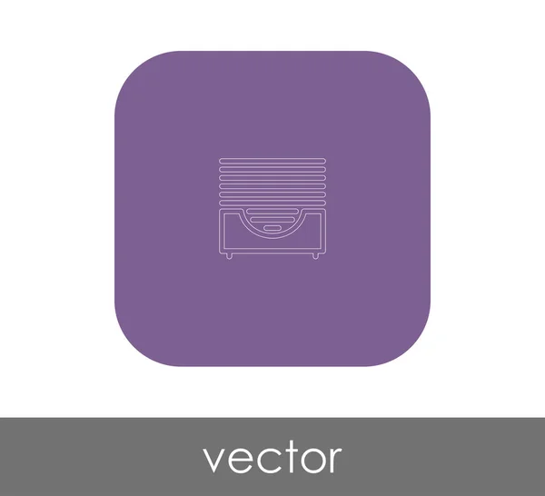 Archive Icon Web Design Applications — Stock Vector