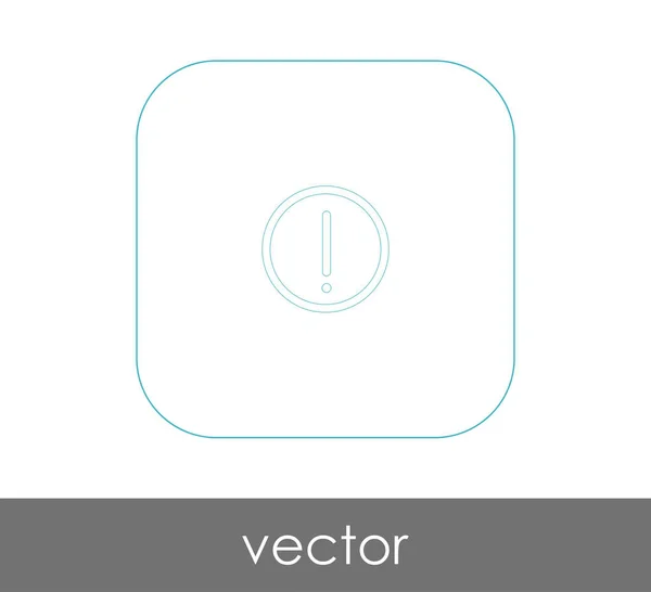 Icône d'exclamation — Image vectorielle