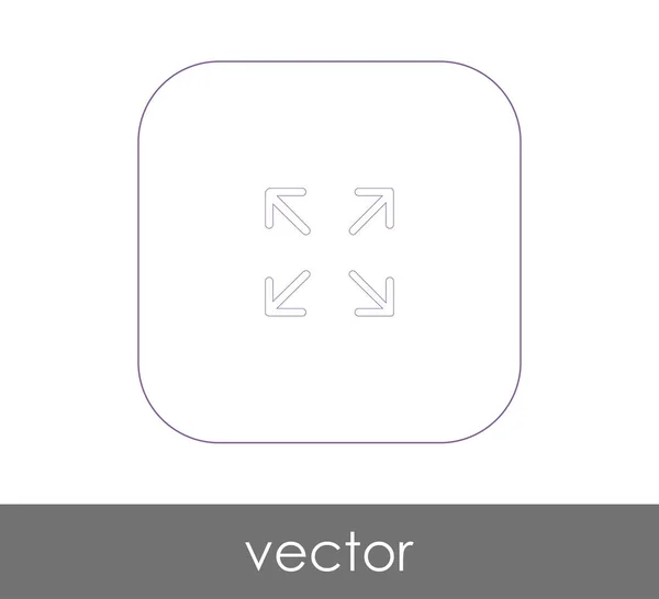 Illustrazione Vettoriale Dell Icona Delle Frecce Logo — Vettoriale Stock