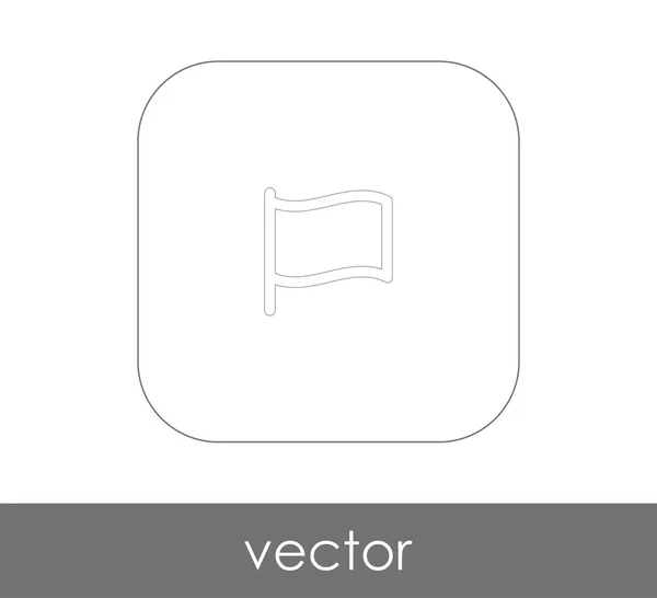 Zászló Ikonra Web Design Alkalmazások Vektor Illusztráció — Stock Vector