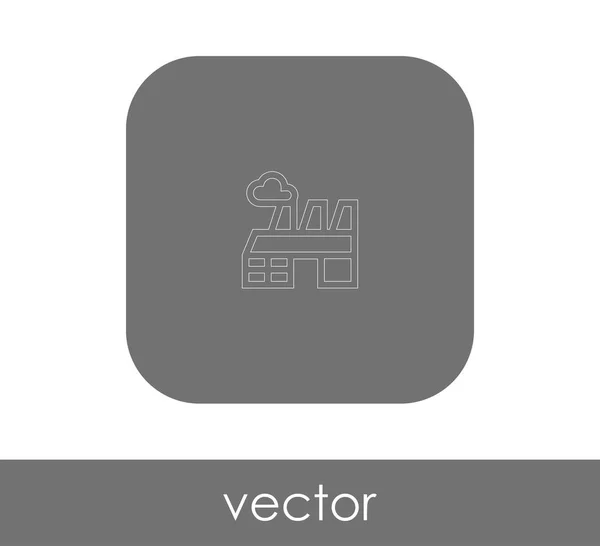 Icono Fábrica Industrial Ilustración Vectores — Vector de stock