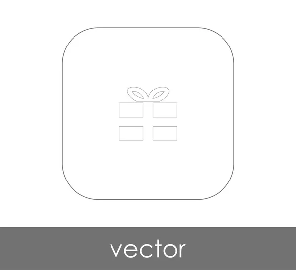 Vector Ilustración Diseño Envuelto Icono Caja Regalo — Vector de stock