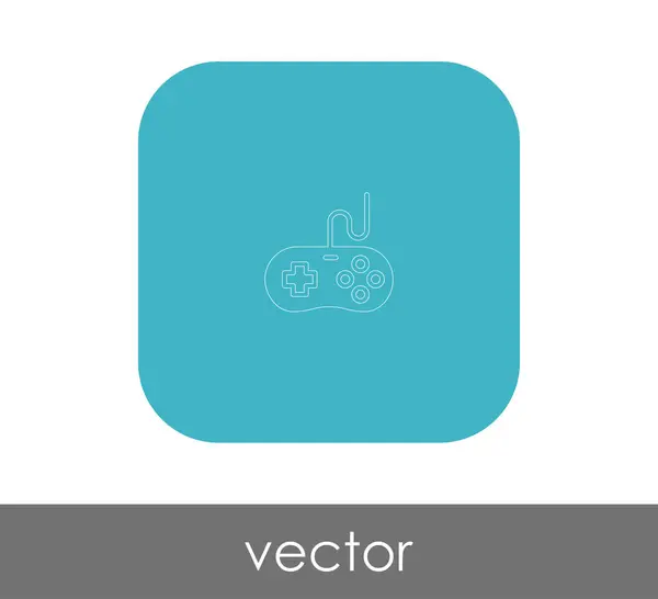 Joystick icono plano — Vector de stock