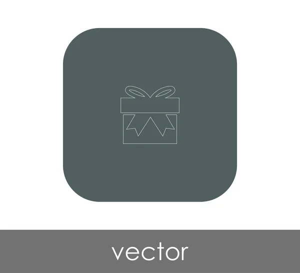 Vector Ilustración Diseño Envuelto Icono Caja Regalo — Vector de stock