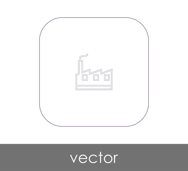 Ilustração do ícone da fábrica — Vetor de Stock