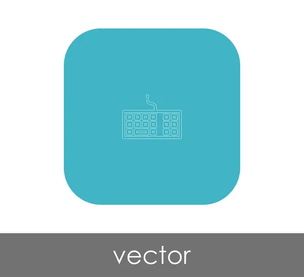 Vektor Illustration Design Des Tastatursymbols — Stockvektor