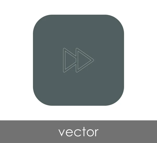 Icono de avance rápido — Vector de stock