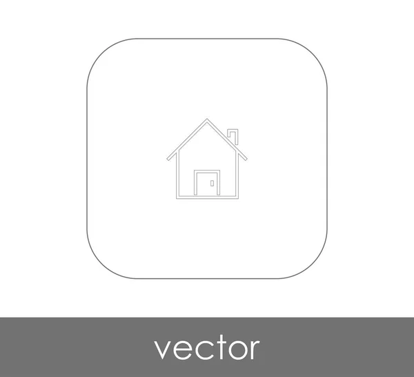 Home Ícone Logotipo Ilustração Vetorial — Vetor de Stock