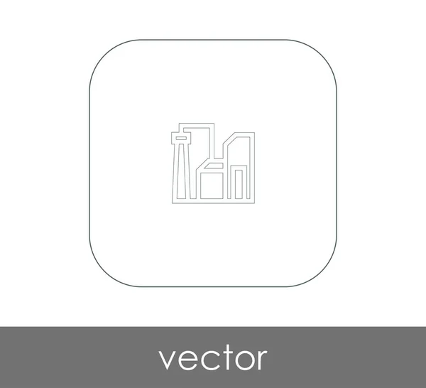 Ícone de fábrica — Vetor de Stock