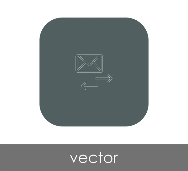 Sicheres Mail Symbol Vektorillustration — Stockvektor