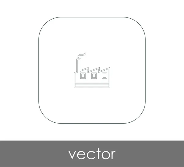 Ícone de fábrica — Vetor de Stock