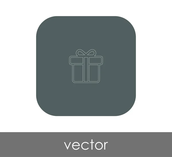 Vector Illustration Design Wrapped Gift Box Icon — Stock Vector