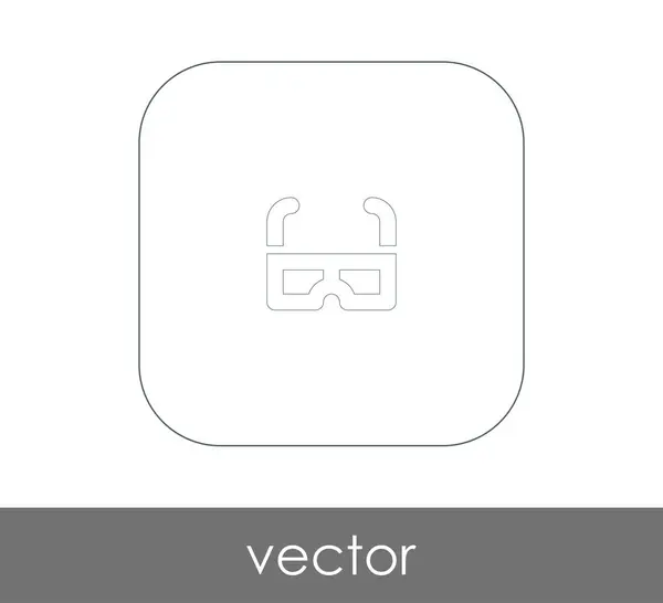 Ícone Óculos Para Web Design Aplicações Ilustração Vetorial — Vetor de Stock