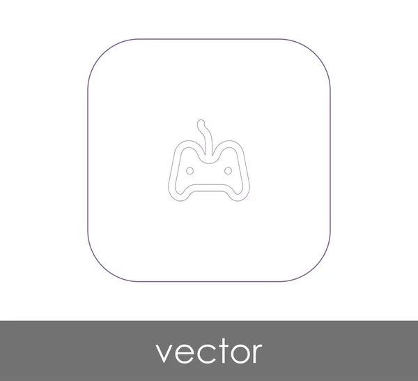 Joystick ícone plano — Vetor de Stock