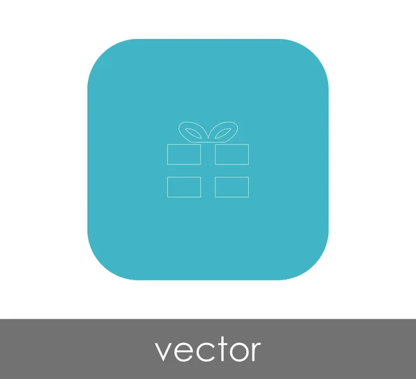 Vektor Illustration Design Von Verpackten Geschenk Box Symbol — Stockvektor