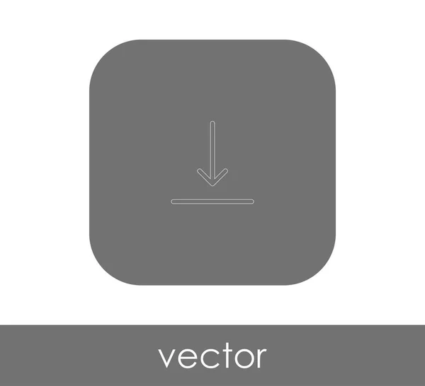 Letöltés Web Icon Vektor Illusztráció — Stock Vector