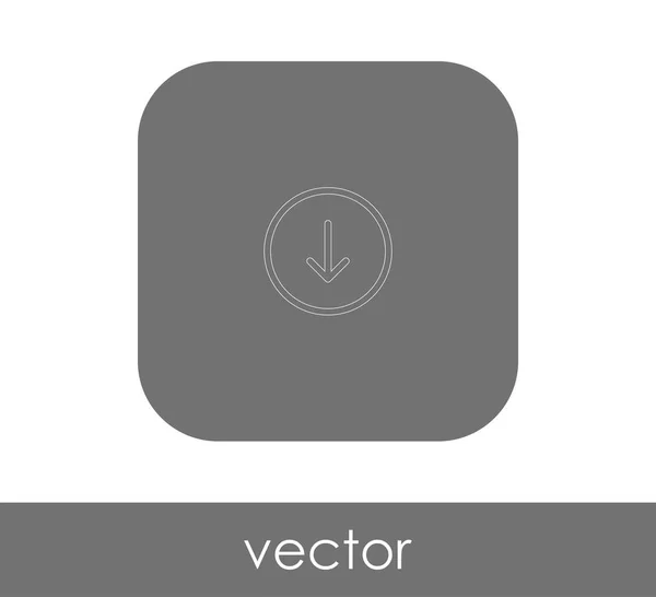 Letöltés Web Icon Vektor Illusztráció — Stock Vector