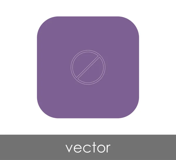 Vektor Illustration Design Von Verbotenen Zeichen Symbol — Stockvektor