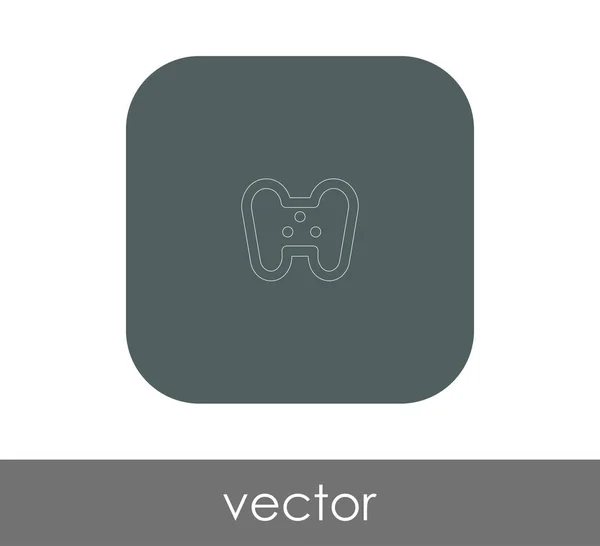 Joystick icono plano — Vector de stock