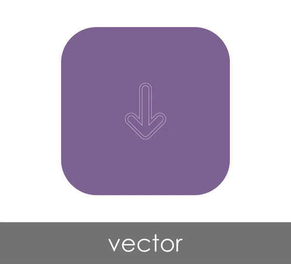 Diseño Ilustración Vectorial Del Icono Flecha — Vector de stock