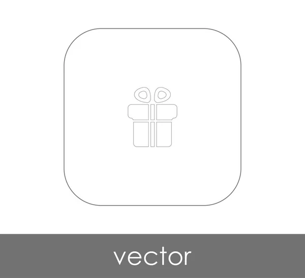 Vector Illustratie Ontwerp Van Verpakt Geschenk Vak Pictogram — Stockvector