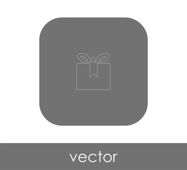 Vektor Illustration Design Von Verpackten Geschenk Box Symbol — Stockvektor