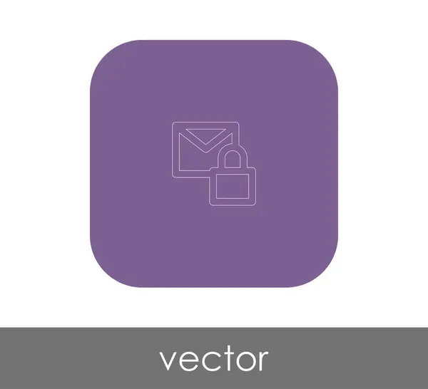 Icône Signe Email Illustration Vectorielle — Image vectorielle