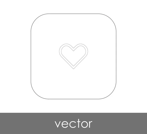 Herz Symbol Vektor Illustration Logo — Stockvektor