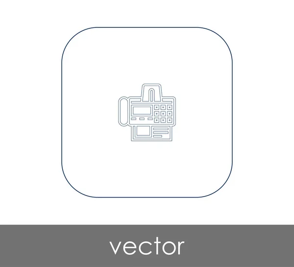 Ícone da máquina de fax — Vetor de Stock