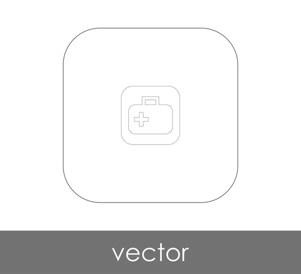 Vector Ilustración Diseño Icono Kit Primeros Auxilios — Vector de stock