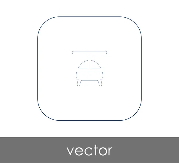 Ícone web helicóptero — Vetor de Stock