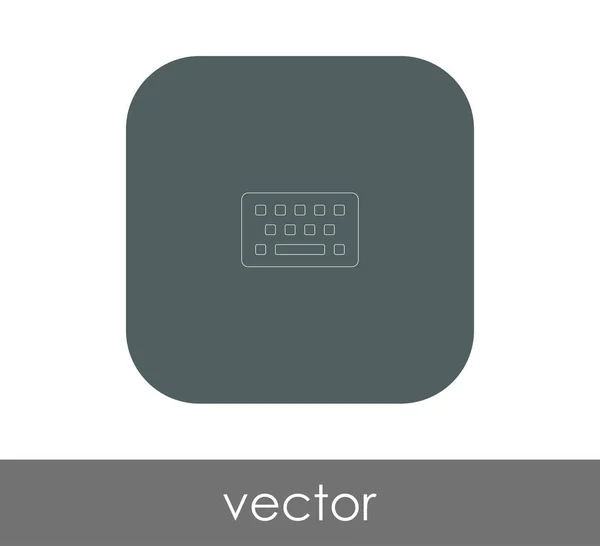 Vektor Illustration Design Des Tastatursymbols — Stockvektor