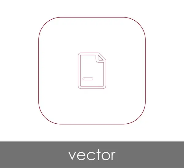 Documento icono — Vector de stock