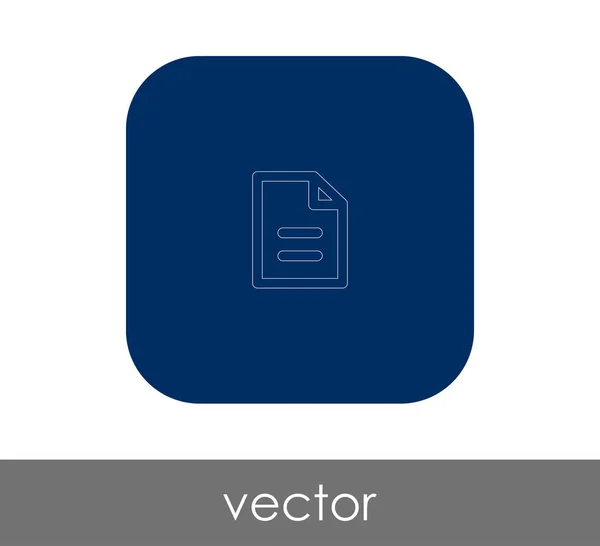 Documento Ícone — Vetor de Stock