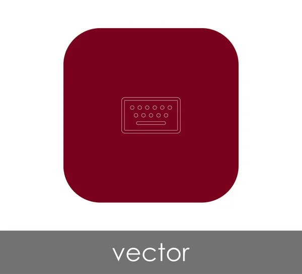 Vektor Illustration Design Des Tastatursymbols — Stockvektor