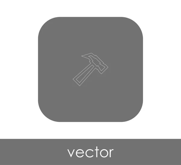 Hammer Icon Vektor Illustration — Stockvektor