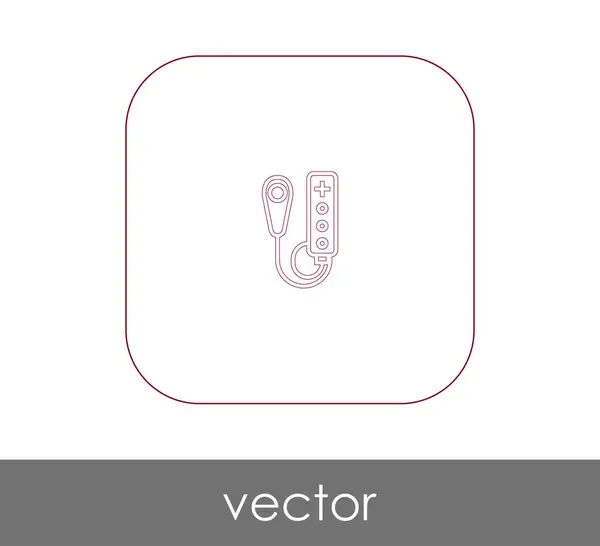 Joystick icono plano — Vector de stock