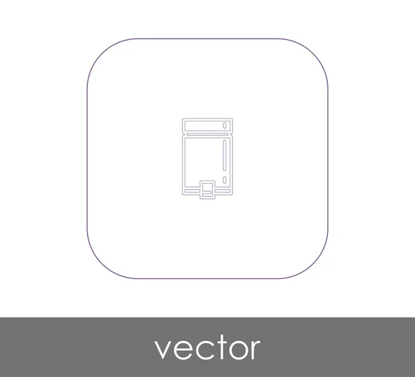 Векторная Иллюстрация Иконки Мусорного Бака — стоковый вектор