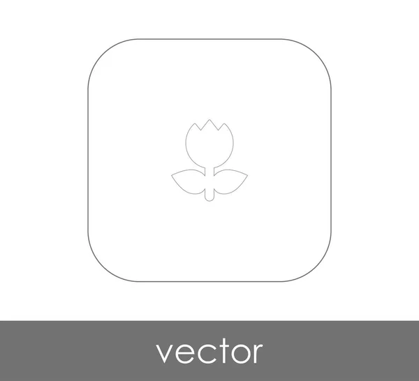 Icône Fleur Pour Conception Web Les Applications — Image vectorielle