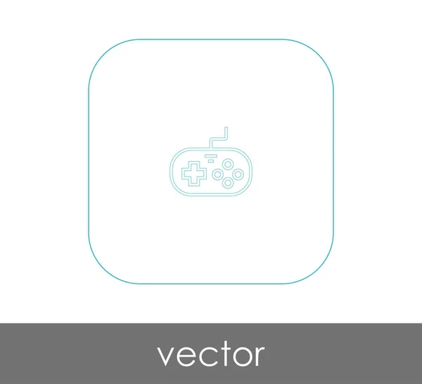 Joystick icono plano — Vector de stock